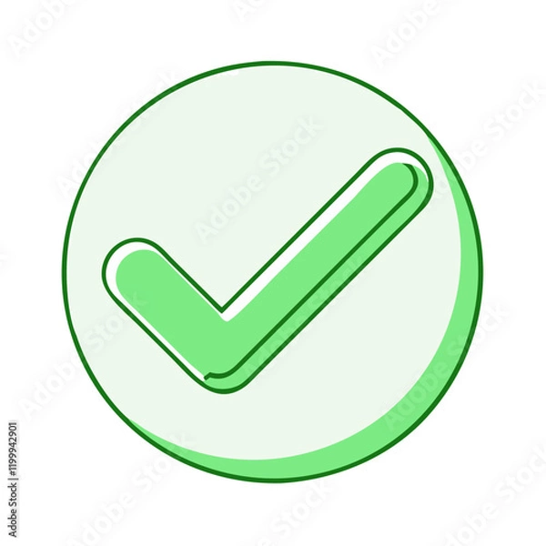 Fototapeta green ticks ign icon, green ticks ign vector illustration-simple illustration of green ticks ign, perfect for green ticks ign logos and themed design 