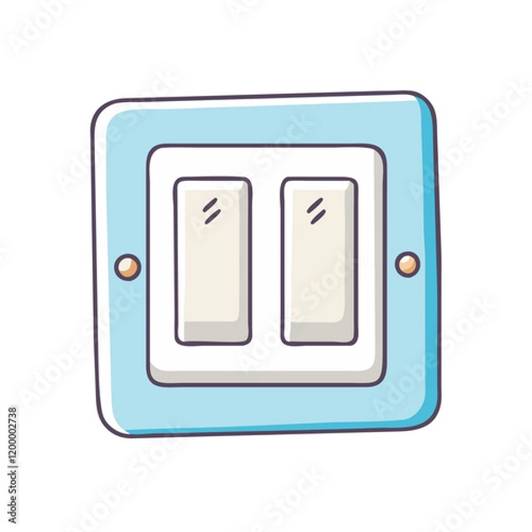 Fototapeta switch icon, switch vector illustration-simple illustration of switch, perfect for switch logos and themed design 