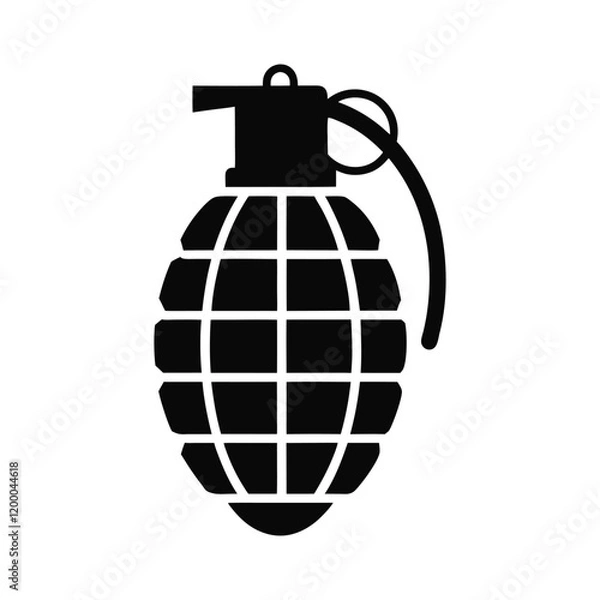 Fototapeta Grenade vector flat icon isolated on white background