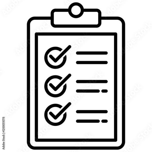 Fototapeta checklist  icon