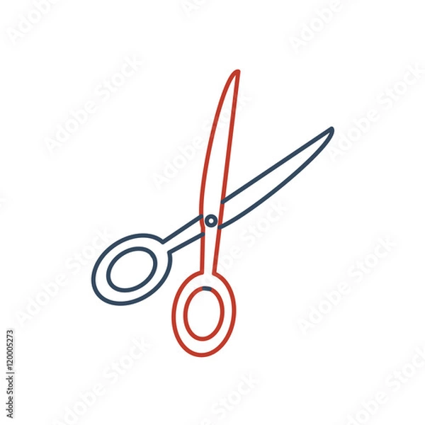 Fototapeta Linear barbershop icons set. Universal hairstyle icon to use in web and mobile UI