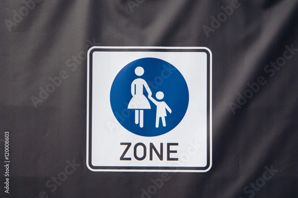 Obraz pedestrian zone sign (8)