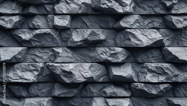 Fototapeta "Grunge Gray Backgrounds Featuring Monochrome Mountains and 3D Stone Wall Effects, Combining Textured, Rugged Elements for a Bold, Industrial Aesthetic"

