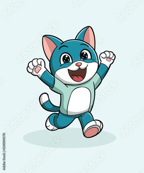 Obraz Cute cat vector file