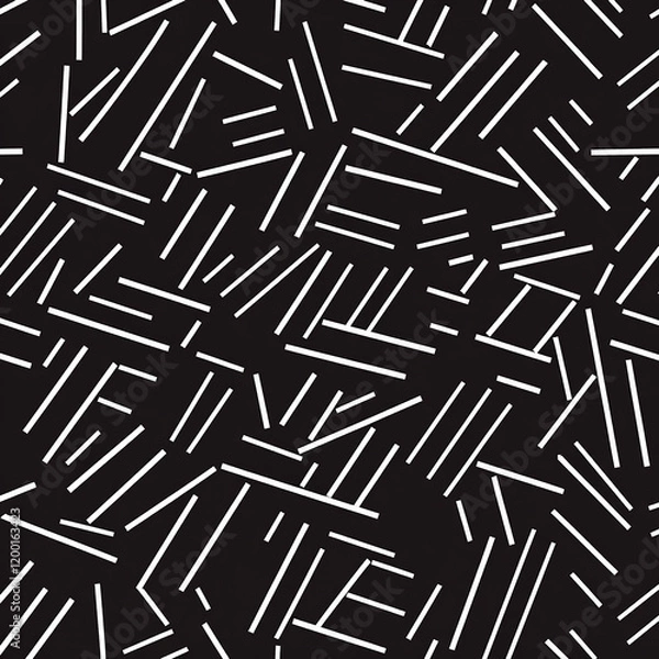 Fototapeta black and white line pattern 