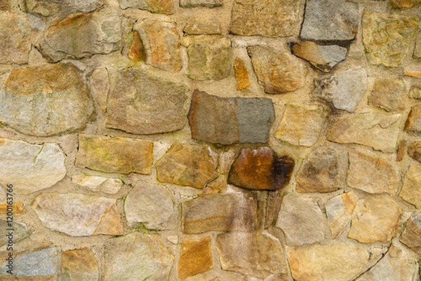 Fototapeta Rock elements building the wall as texture.