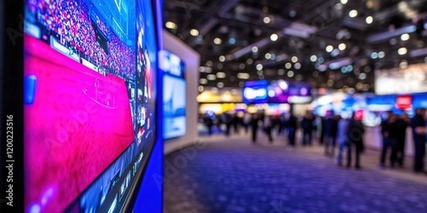 Fototapeta exhibit booth at las vegas electronics convention
