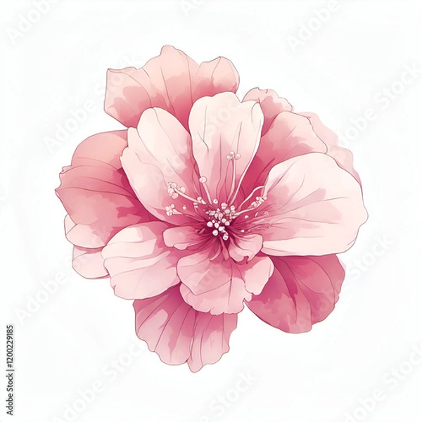 Fototapeta Soft Petals of a Pink Flower