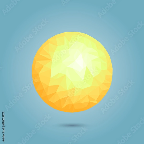 Fototapeta Modern vector geometric sun