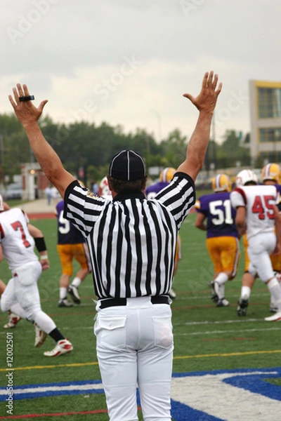 Obraz Touchdown, referee signaling touchdown