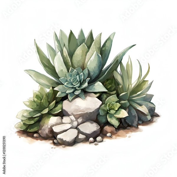 Fototapeta Succulent in Rocky Habitat