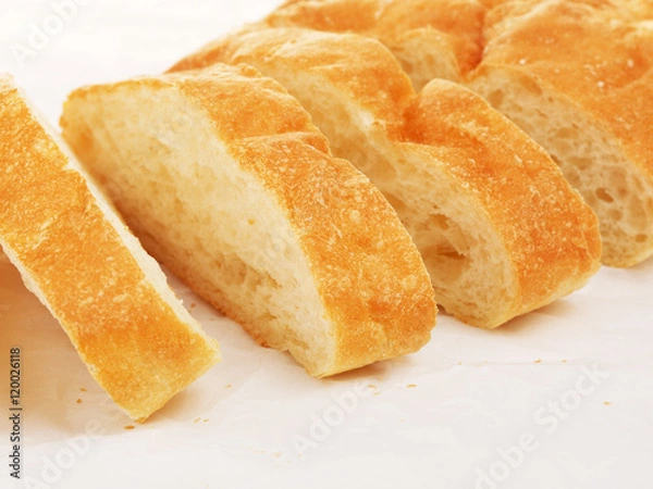 Fototapeta Sliced Ciabatta Bread