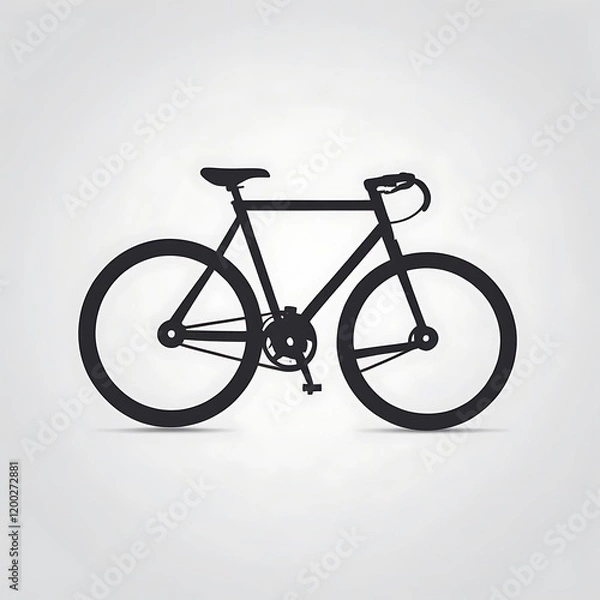 Fototapeta creative logo in bicycle shape