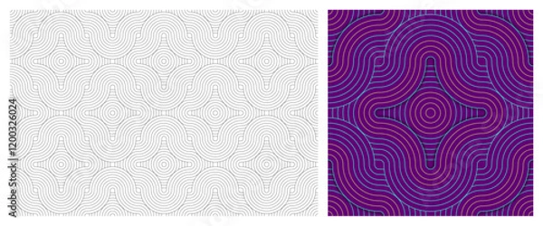 Fototapeta Seamless Pattern, Seamless Background, Colors easily changed and Vector illustration.