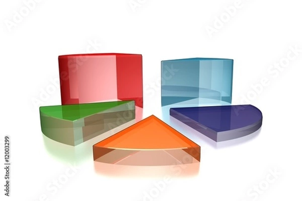 Fototapeta pie report illustration