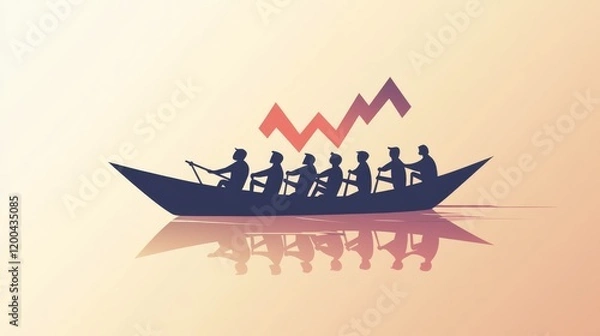 Fototapeta Minimalist, flat design