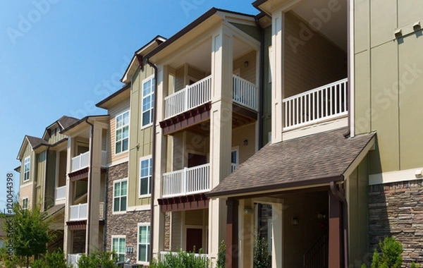 Obraz Suburban apartment building 