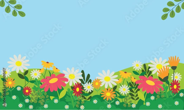 Fototapeta background with flowers