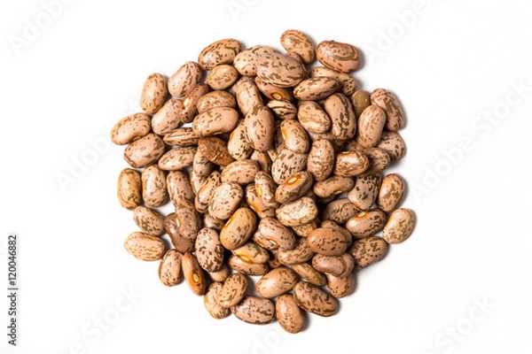 Fototapeta Pinto beans isolated on white