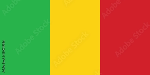 Fototapeta Mali National Flag