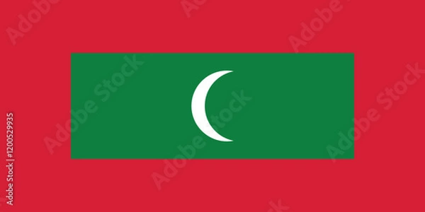 Fototapeta Maldives National Flag
