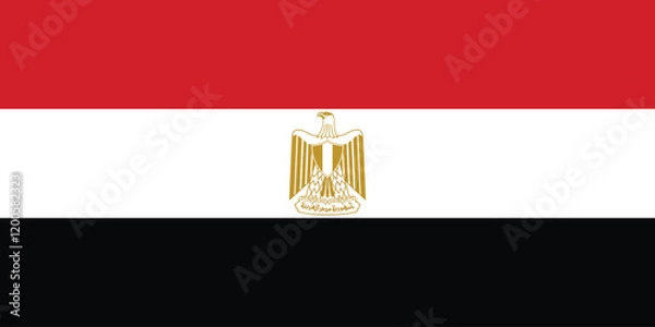 Fototapeta Egypt National Flag