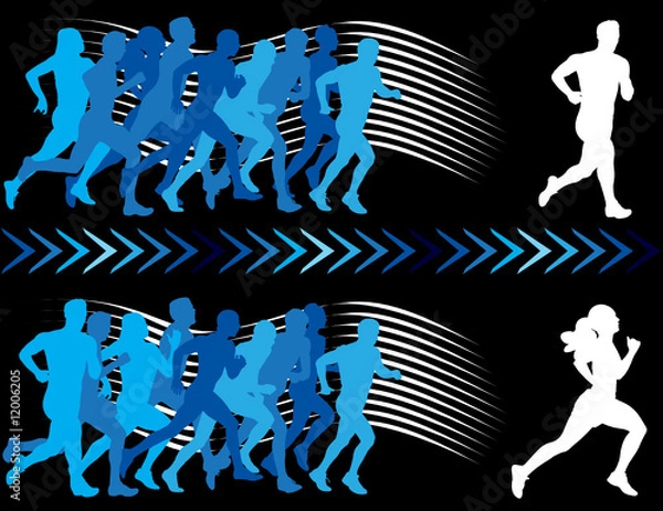 Fototapeta Breaking Away From the Pack
