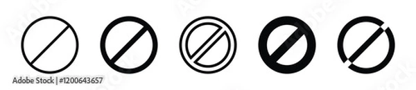 Fototapeta Refuse icon set. Refuse, recycle, eco friendly symbol set - Vector