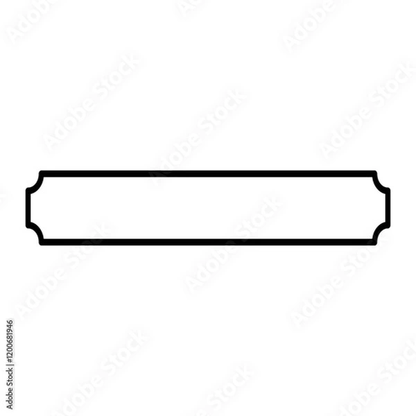 Obraz Illustration border name