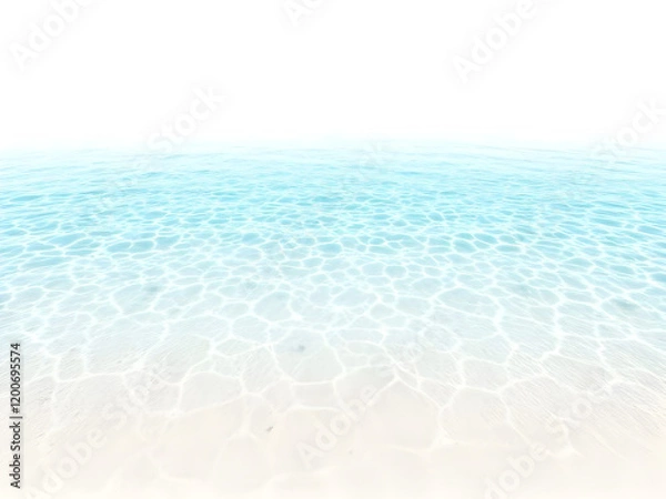 Fototapeta Serene Underwater Scene of Shallow, Turquoise Water