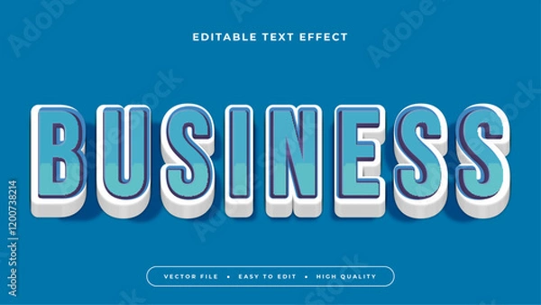 Fototapeta business editable text effect 3d gradient typography design