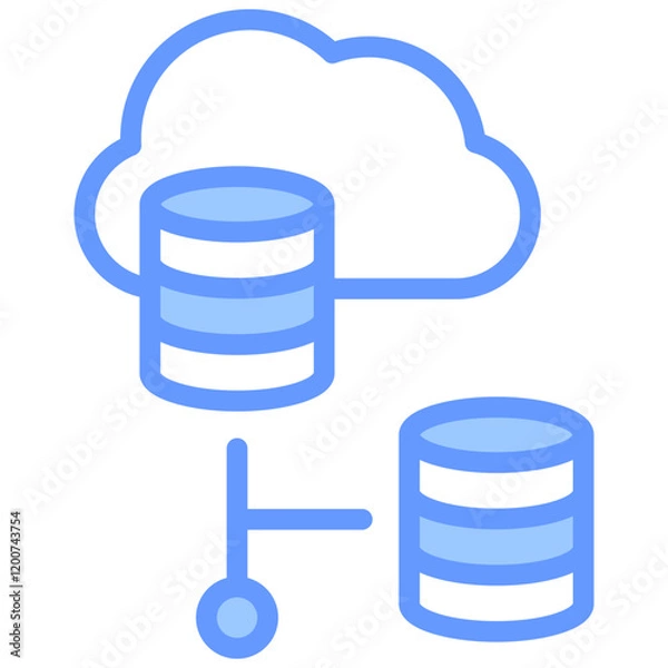 Obraz Virtualization Blue Icon