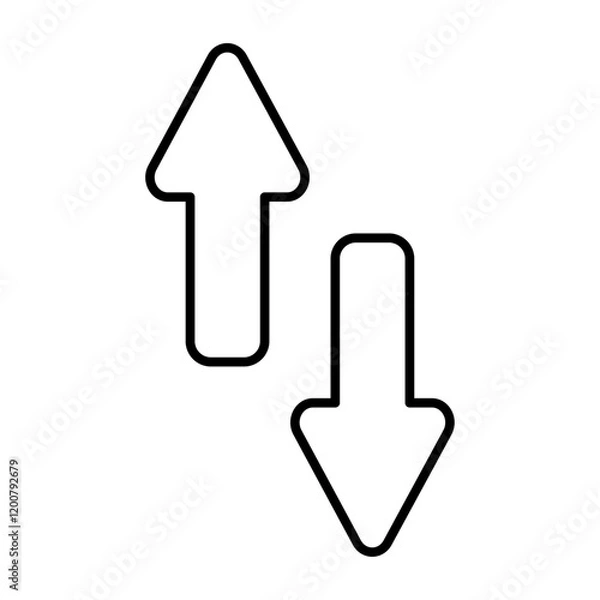 Obraz Sort icon Flat isolated outline sign