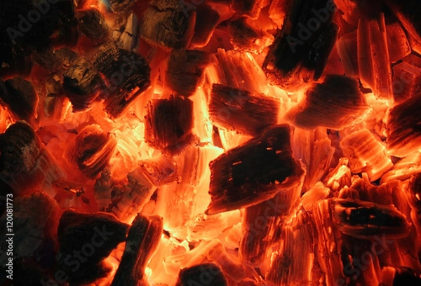 Obraz Decaying red coals