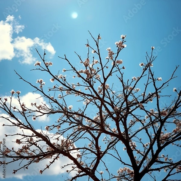 Fototapeta birds on a branch