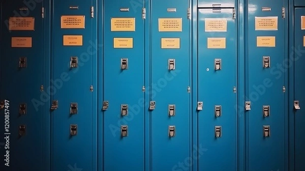 Obraz Row of High School Lockers