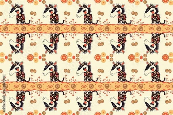 Fototapeta ikat pattern