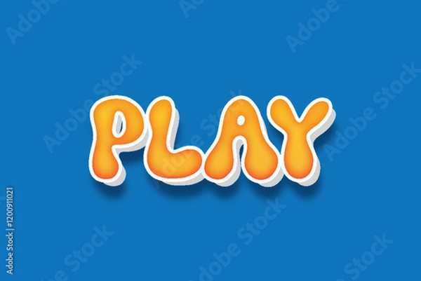 Fototapeta Editable 3d text effect