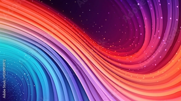 Obraz Abstract Colorful Wave Design Background
