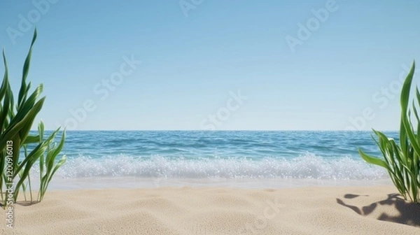Obraz Serene Beach Scene