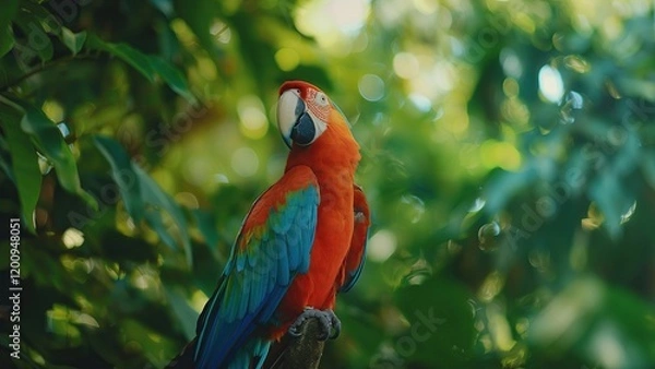 Obraz green winged macaw