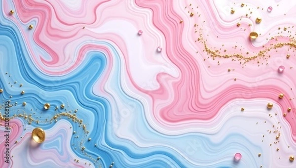 Fototapeta Abstract watercolor background. Generative Ai.