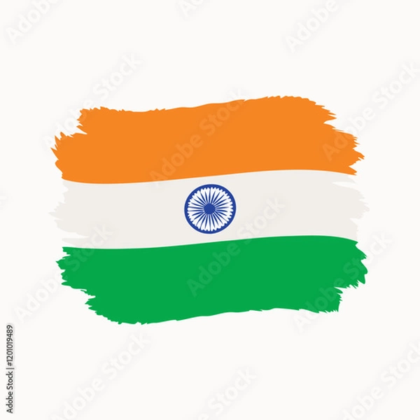 Obraz country flag map with flag