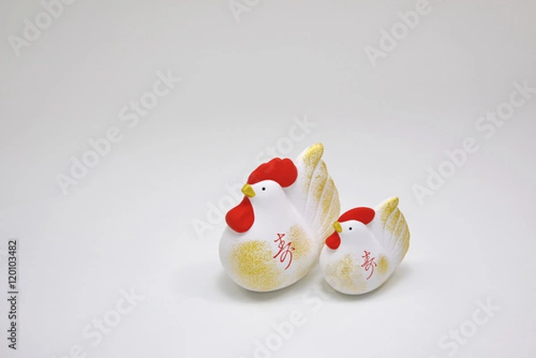 Fototapeta 干支　酉年　//縁起の良い干支の置物