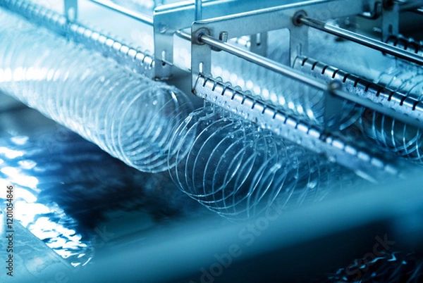 Obraz Automated production line for eyeglass lenses