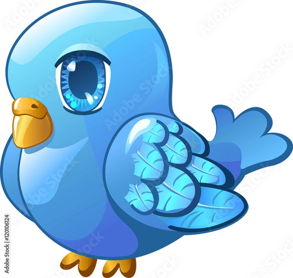 Obraz Little blue bird.