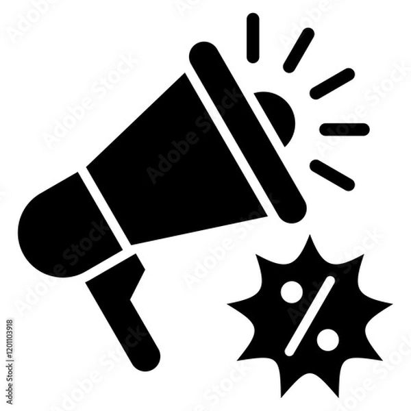 Fototapeta Setting and Mobile Banking Glyph Icon	