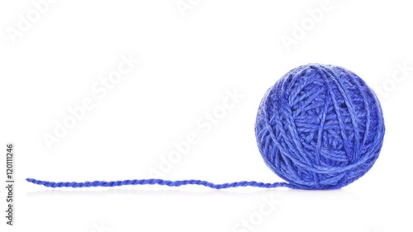 Fototapeta Blue Yarn Ball