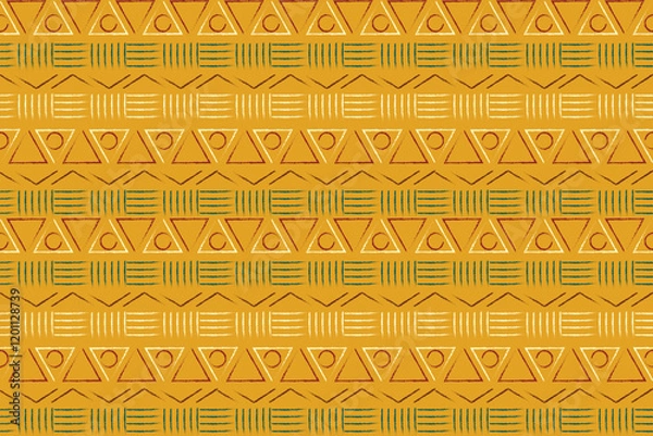 Fototapeta African Seamless Background