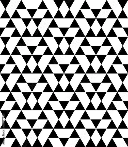 Fototapeta Seamless geometric pattern. Modern texture with triangles.